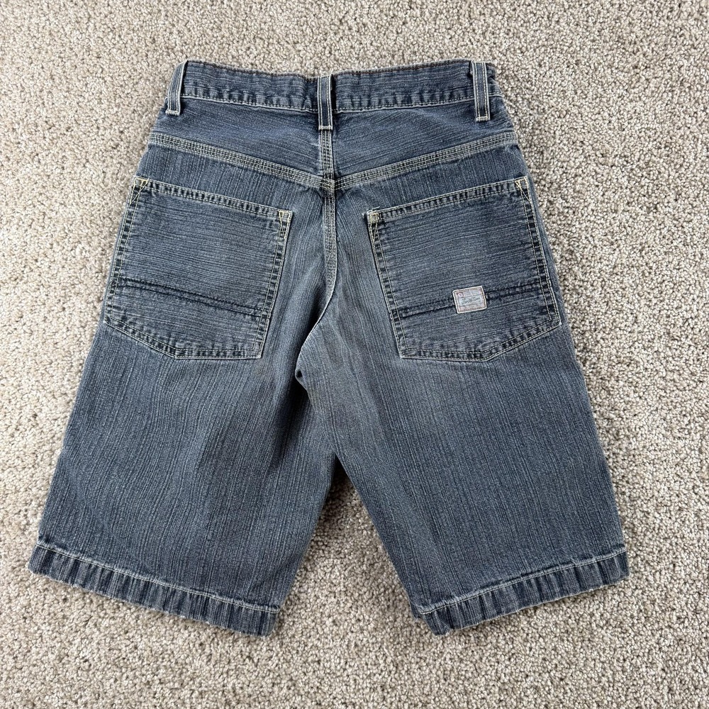 Y2K Levi Strauss Signature Shorts Boys 12 Gray Denim Utility Baggy Jorts